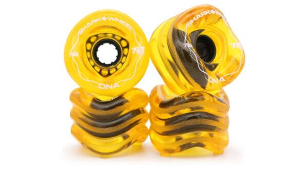 SharkWheels Longboard Wheels 72mm, Amber