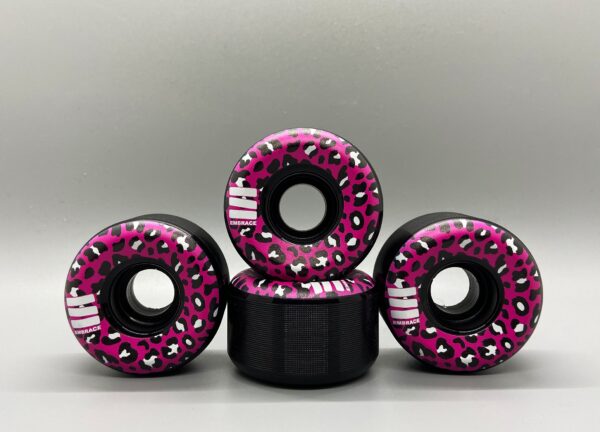 Embrace Colorways Skateboard Wheels 52mm "LEOPARD", pink - Ghost Long Board