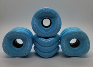 Shark Wheels Longboard Wheels 72mm, Ice Blue