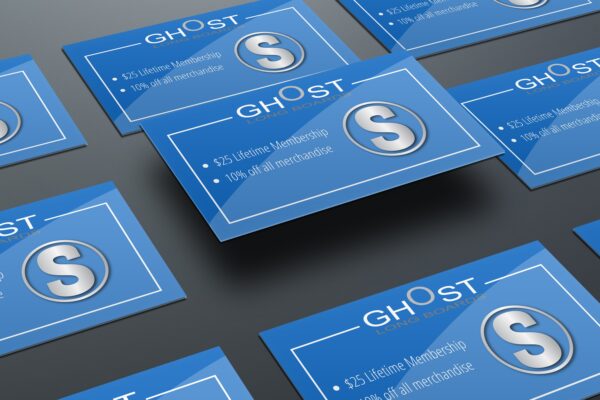 Ghost Patrol Membership Card - Ghost Long Board