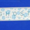 Hibiscus 4" x 1.4" Sticker - Ghost Long Board