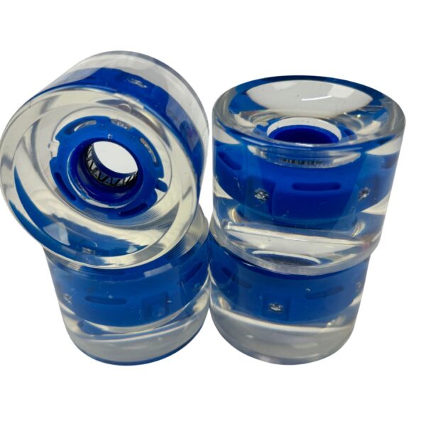 LED Longboard Wheels - Clear Blue