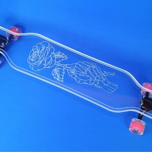 Skeleton Rose Longboard