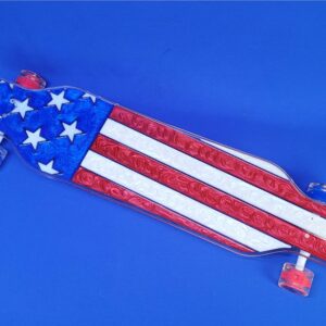 40″ Platypus American Flag, Resin Longboard