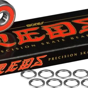 Bones Reds Bearings 8 pk w/Spacers & Washers Bundle