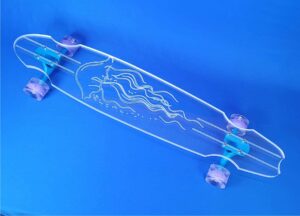 Clear Jellyfish Longboard by Ghost Boards