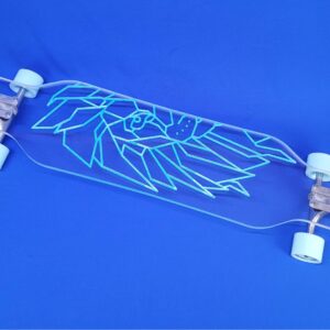 40″ Platypus Abstract Lion, Resin Longboard