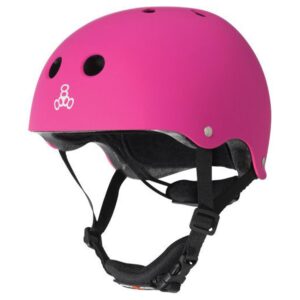 Triple 8 Neon Pink Lil 8 helmet