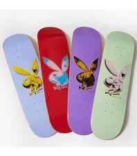 Playboy Color Bars Warhol Skate Deck 8.2″