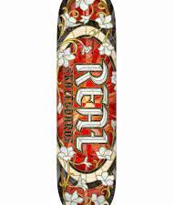 Real Oval Cathedral Red Skate Deck “8.06