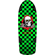 Powell Peralta OG Ripper Skateboard Deck Checker Green/Black – 10 x 30