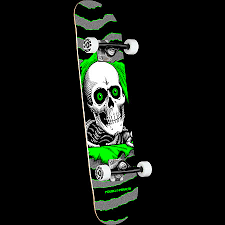 Powell Peralta Ripper One Off Complete Skateboard Silver, Green