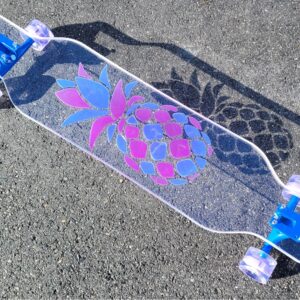 NEW – 40″ Platypus Pineapple with Color-Changing Resin Longboard