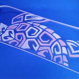 Color Changing Turtle with UV Resin Longboard