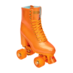 Impala Roller Skates High Heel Sparkle Orange