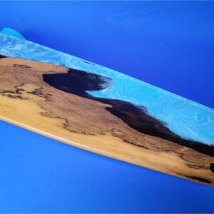 Crystal Blue River Resin Longboard –  by Brady Robertson