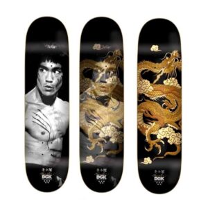 DGK x Bruce Lee Golden Dragon Lenticular Skateboard Deck