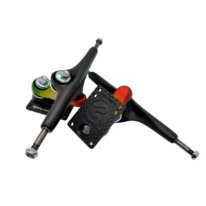 Longboard Trucks Gullwing Sidewinder II 10.0″ Black/Rasta