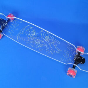 Reaper Longboard | Clear Acrylic Longboard | Ghost Boards