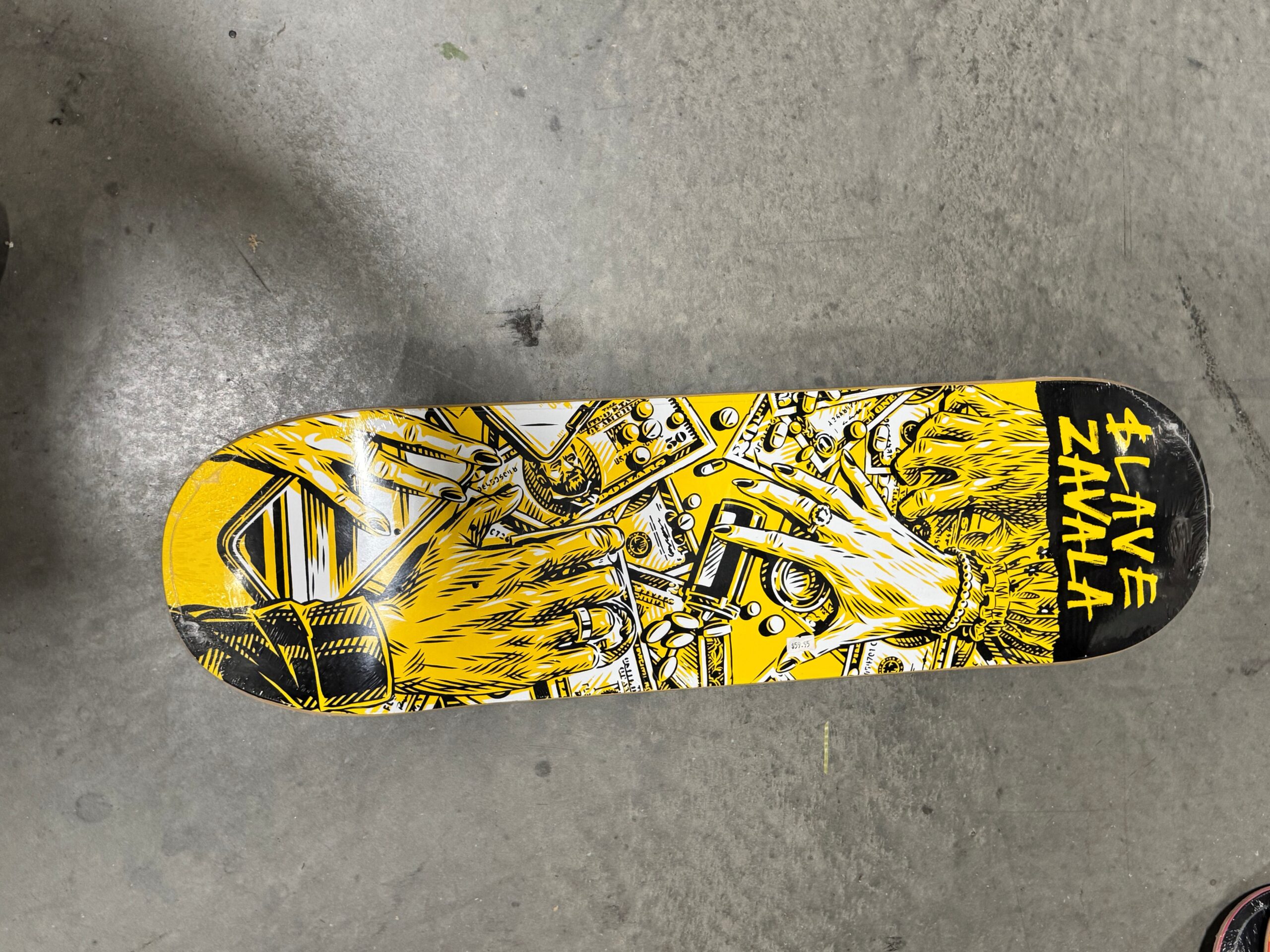 slave zavala skateboard deck