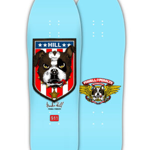 Powell Peralta Hill Bulldog Skate Deck 10″ baby blue