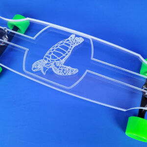 30″ Wheel Cut Sea Turtle Longboard, Closeout