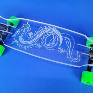 30″ Wheel Cut Dragon Longboard, Closeout