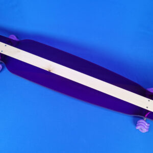 48″ Purple Dancer Woody Longboard with Maple Inlay