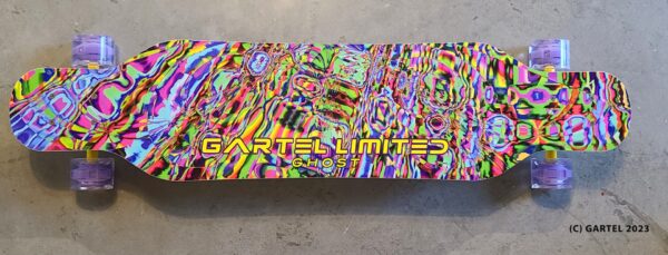 Limited Edition Gartel Art Board 1/5, Picture of the Top of the longboard