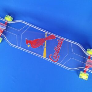 40″ Platypus Cardinals Resin Longboard with Full LEDs, Closeout