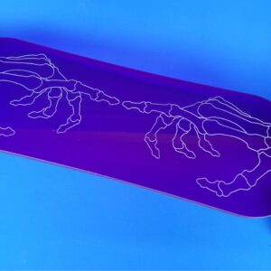 40″ Platypus Skeleton Hand Longboard in Purple