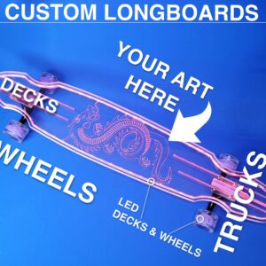 Custom Design Longboard build and customize skateboards