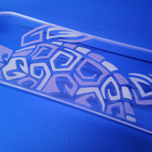 40″ Platypus Turtle with UV Color-Changing Resin Longboard, Closeout