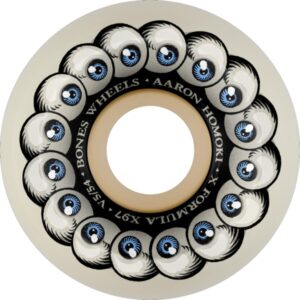 Bones Wheels Aaron “Jaws” Homoki XF V5 Vision Quest Natural Skateboard Wheels – 54mm 97a (Set of 4)
