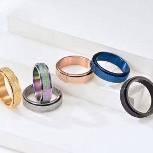 Fidget Ring – Sparkly Spinner (6mm/8mm)