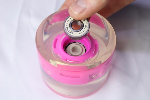 LED Longboard Wheels – Clear Pink