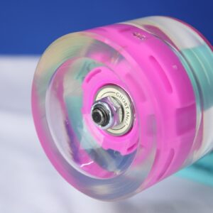 Ghost LED Longboard Wheels – Clear Pink (70mm/78a)