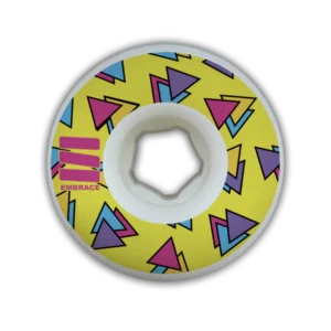 EMBRACE 80’S COLORWAYS TRIANGLES 52MM 102A SKATE WHEELS