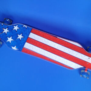 40″ Platypus American Flag resin Longboard, Closeout