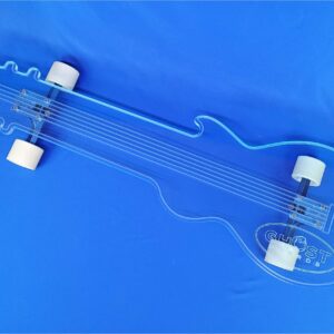 40″ Guitar Longboard in Blue Acrylic, Closeout