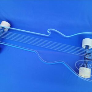 40″ Guitar Longboard in Blue Acrylic, Closeout