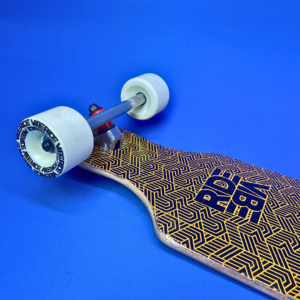 Vibe Ride Longboard – Orange/Black | Lightly Scuffed with Castle Trucks & Vibe Ride Wheels (No Brake Kit)