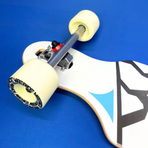 Vibe Ride Longboard – Blue/White | Lightly Scuffed with Castle Trucks & Vibe Ride Wheels (No Brake Kit)