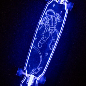 LED Clear Astronaut Acrylic Plexiglass Ghost longboard