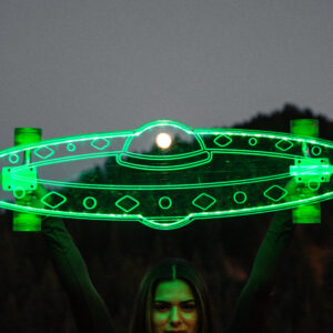 LED Clear UFO Acrylic Plexiglass Ghost longboard