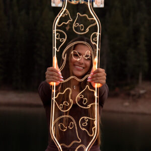 Electric LED Lottsa Ghost Custom longboard