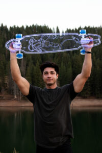 Electric LED Astronaut Custom Longboard