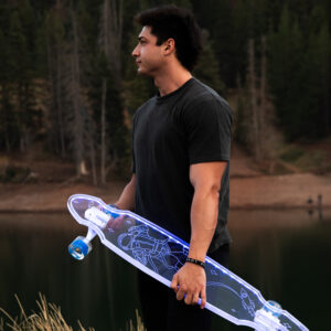 LED Clear Astronaut Acrylic Plexiglass Ghost longboard