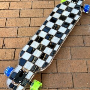 Checkered chess 2024 resin longboard