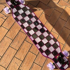 Checkered chess 2024 resin longboard